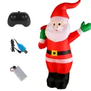D020 2.4G RC Car Santa Claus Merry Christmas Electric Remote Control One Key Inflatable Sound Music 360° Turning Recharg