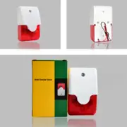 Strobe Siren Alarm 103 DB Horn 12V/24V/220V Wiring Flashing Alarm Outdoor Alarm