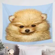Cute Animal Art Pomeranian Puppy Dog Tapestry