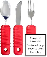 Essential Medical Supply Power of Red Complete Bendable Utensil Set