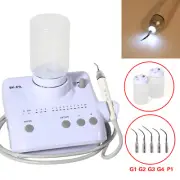 Dental LED Optical Ultrasonic Scaler Set w/ Handpiece 2 Bottle for EMS Tip SN