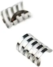 [Yihuaqun] multi-layer upper ear bone clip 925 sterling silver trendy men and women couple metal punk geometry