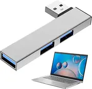 USB 3.0 Hub, Port 3.0 Extension Hub | Fast Heat Dissipation Portable Extender with 5Gbps High Speed for Work, Travel, School, Office, Family