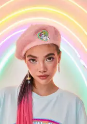 [Dolls Kill x My Little Pony] Rainbow Lover Fuzzy Beret