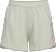ADIDAS Linen Green 3-STRIPE MESH RUNNING/TRAINING SHORTS BIG KIDS/GIRLS L 14 NEW