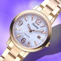 在飛比找momo購物網優惠-【HANNA】漢娜腕錶 雅典女神IIP金石英女錶-淡紫珍珠貝