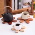 Dining Elegance Enhancer Walnut Trivets for Dishes Christmas Tree Potholder Heat