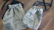 Any Occasion Jute Wine Draw String Gift Bags Wine Reusable
