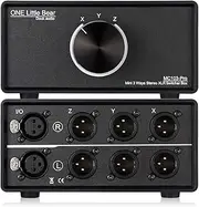 Nobsound 1-IN-3-OUT XLR Audio Switch ; Balanced Audio Converter ; 3-Way Stereo Passive Audio Selector Switcher (MC103 Pro 3-Out)