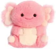 Aurora - Mini Pink Rolly Pet - 5" Ari Axolotl - Round Stuffed Animal