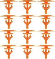 eMagTech 50pcs Car Front Door Sealing Strip Sealing Clip Fixing Buckle Hole 6mm Compatible with Jaguar XF Car Fastener Fixing Clip,Orange