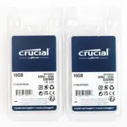 Crucial 32GB KIT 2 x 16GB DDR4 3200 MHz PC4-25600 SODIMM 260-Pin Laptop Memory