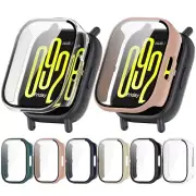 For Redmi Watch5 Lite Watch Case Full PC Glass Screen Protector Cover Bumper