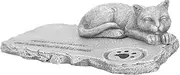 HOMOBABE Outdoor Cat Memorial Wear-Resistant for Pet Remembrance Unique Decorative Garden Accessory Cat Figurine for Use