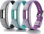 RuenTech for Garmin Vivofit 4 Bands[Printing Patterns Style] Soft Silicone Adjustable Straps Wrist Band for Garmin Vivofit 4 Band Large&Small