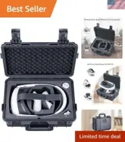 Shock-Absorbing Hard Case for Quest 2/3 - IP67 Waterproof, Fits Elite Head Strap