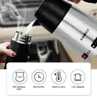 AU 1200ml 200W Car Electric Water Kettle Insulation Pot Heating Cup Truck Car