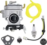 Carburetor for Echo Shindaiwa A021001172 WYK-226 EA-410 Earth Auger SRM-410U SRM-410U SRM-410X String Trimmer A021001171 Carb with Gasket Air Fitler Fuel Filter Line Spark Plug Primer Bulb