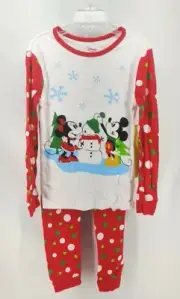 Disney Mickey & Minnie Red/White Polka Dot Pajama Set Size 7