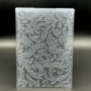 3D Plastic Embossing Folder Template Vintage Style Floral Leaves Texture A6 Size