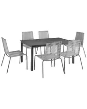 Crosley Fenton 7pc Outdoor Wicker/ Metal Dining Set