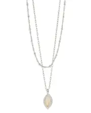 Sterling Forever Calla Layered Necklace, 18-20