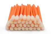 200 Pcs/Orange / 3.66 Inch Foam Swab Cleaning Swab Foam Tips Sponge Stick for In