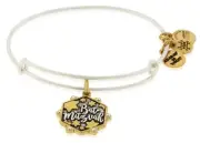 Alex And Ani Bat Mitzvah Two Tone Charm Bangle -