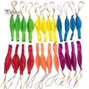 32Pcs Heavy Duty Latex Balloons Bounce Punching Balloons with Hole Rubber Handle Party Balloons Kids Birthday Party Wedding Decor multicolor