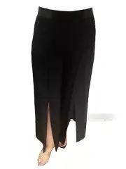 $328 NWT Elie Tahari Womens Pants Black split Wide Flare Lege Sz 8US/12UK/44.