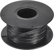 uxcell 28AWG Silicone Ribbon Cable 6Pin 28 Gauge Flat Cable Flexible Silicone Wire 10m/32.8ft Black Stranded Tinned Copper Wire for Model Plane, Model Car, Electric Appliance