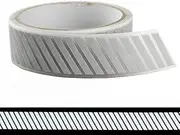 Silver Reflective Iron on Tape Heat Transfer Vinyl Stripe for Clothing (25mm x 10m)