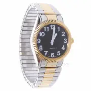 Men's Gold Two Tone LV Watch Black Face - Stylish and Durable