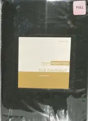 Room Essentials Style Full Bedskirt Iron Ore Black - 54"x75", 14" Drop