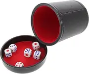 WHAMVOX Dice Cup Game with Dice Set Noise-canceling Dice Shaker for Parties Family Fun