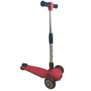 Supermax Kids Foldable Scooter with Flashing Wheels - Red