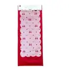 2pc Velvet Valentines Day Table Runner Bows Hearts Red & White by Envogue New
