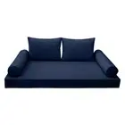 *COVER ONLY*-Style 1 Daybed Mattress Bolster Pillow Covers Piped Trim Twin-AD101