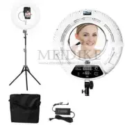 LED Ring Lamp Kit 2700-10000K Video Light Lamp Makeup Lighting + Stand (2M)+ Bag