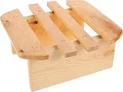 ERINGOGO Small Foot Stool Bench for Sauna and Bath Wooden Stepping Footrest for Home and Salon Use Easy to Clean Space-Saving Design