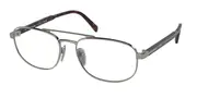 Prada PR A56V 5AV1O1 Men's Glasses Gunmetal Size 55 - Private Health Rebate - Blue Light Block Available