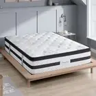 Double Spring Mattress Knitted Fabric, with 5-Zone Pocket Springs, HD Foam, Memo