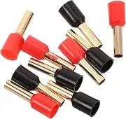 SOLUSTRE 10pcs Car Audio Terminal Speaker Amp Connector Car Radio Connector Adapter Audio Wire Connector Audio Cable Plug Amp Wire Connector Wire Terminals Audio Plug Adapters Copper Red
