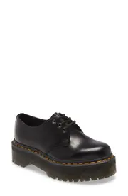 Dr. Martens Quad Platform Derby in Black at Nordstrom, Size 10Us