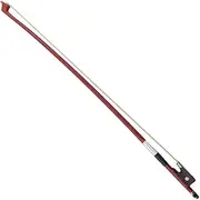 Totority 1/4 Size Violin Bow Horsehair Beginner Violin Bow for Students Brown Wood Arb