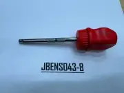 Snap-on Tools NEW RED 1/4" Drive Stubby Hard Grip 4" Ratcheting Socket Driver