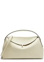 Totême T-Lock Leather top Handle bag - Off White One Size