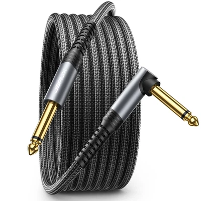 JSAUX Guitar Cable 10 Ft, Amp Cord for Electric Guitar/Mandolin/Bass, Pro Audio