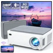 1080P Home Outdoor Cinema Video TV Projector 5G 4K WiFi Bluetooth Projectors AU