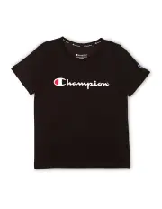 [Champion] Script Short Sleeve Tee in Black